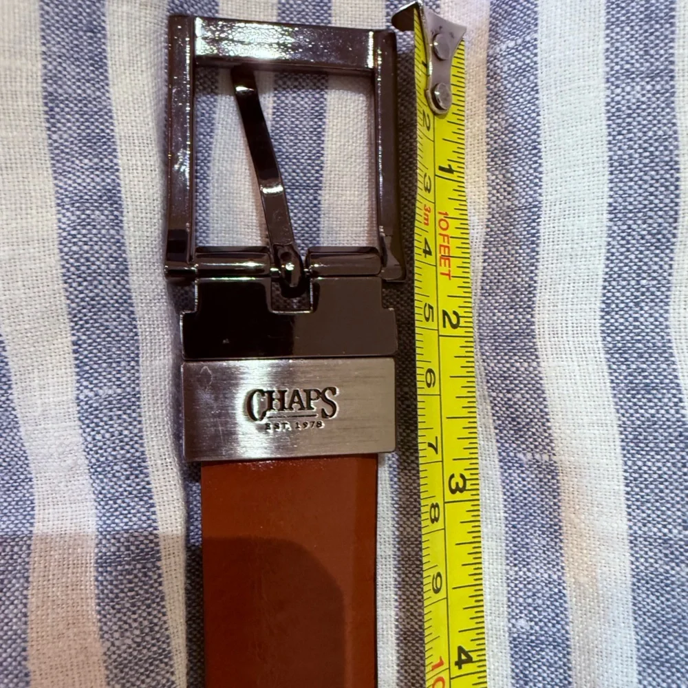 Chaps Kids Black & Brown Reversible Faux Leather Belt